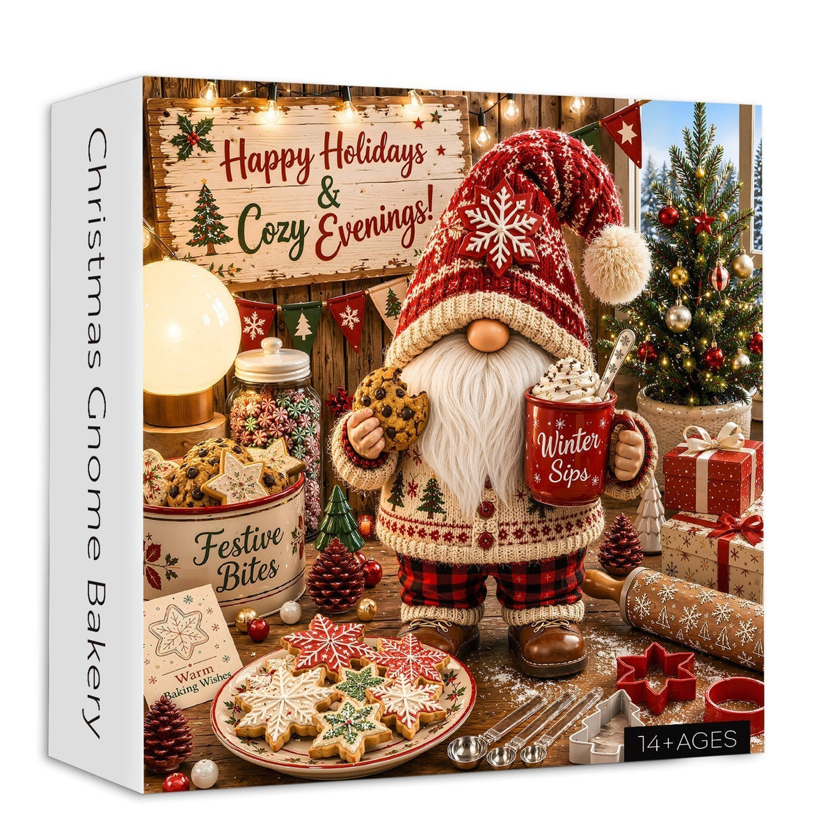 Christmas Gnome Bakery Jigsaw Puzzle 1000 Pieces
