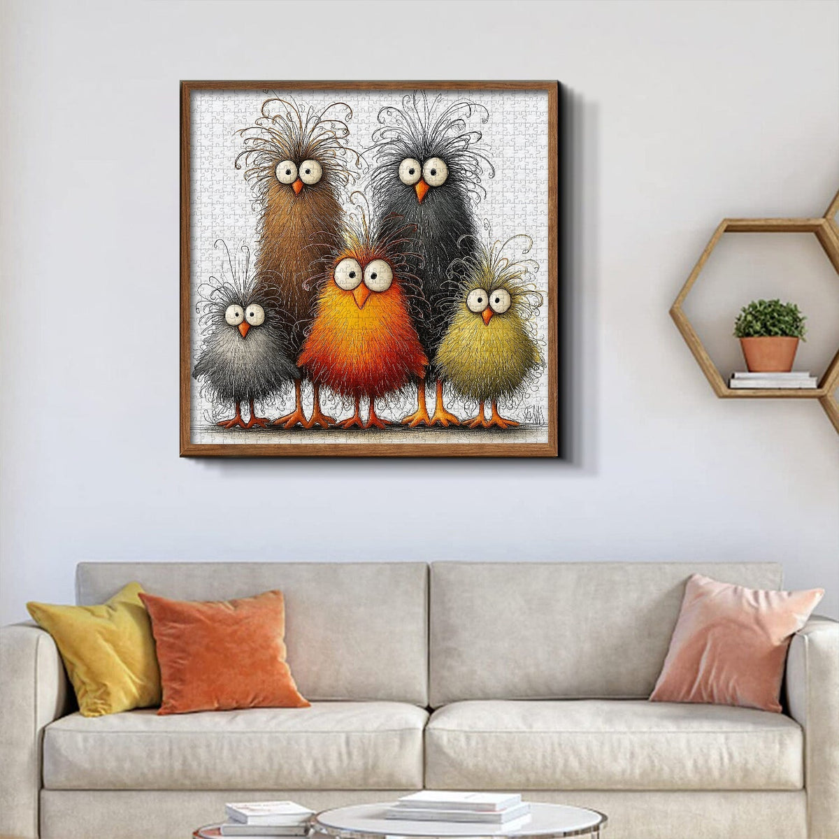 Abstract Chicken Jigsaw Puzzle 1000 Pieces
