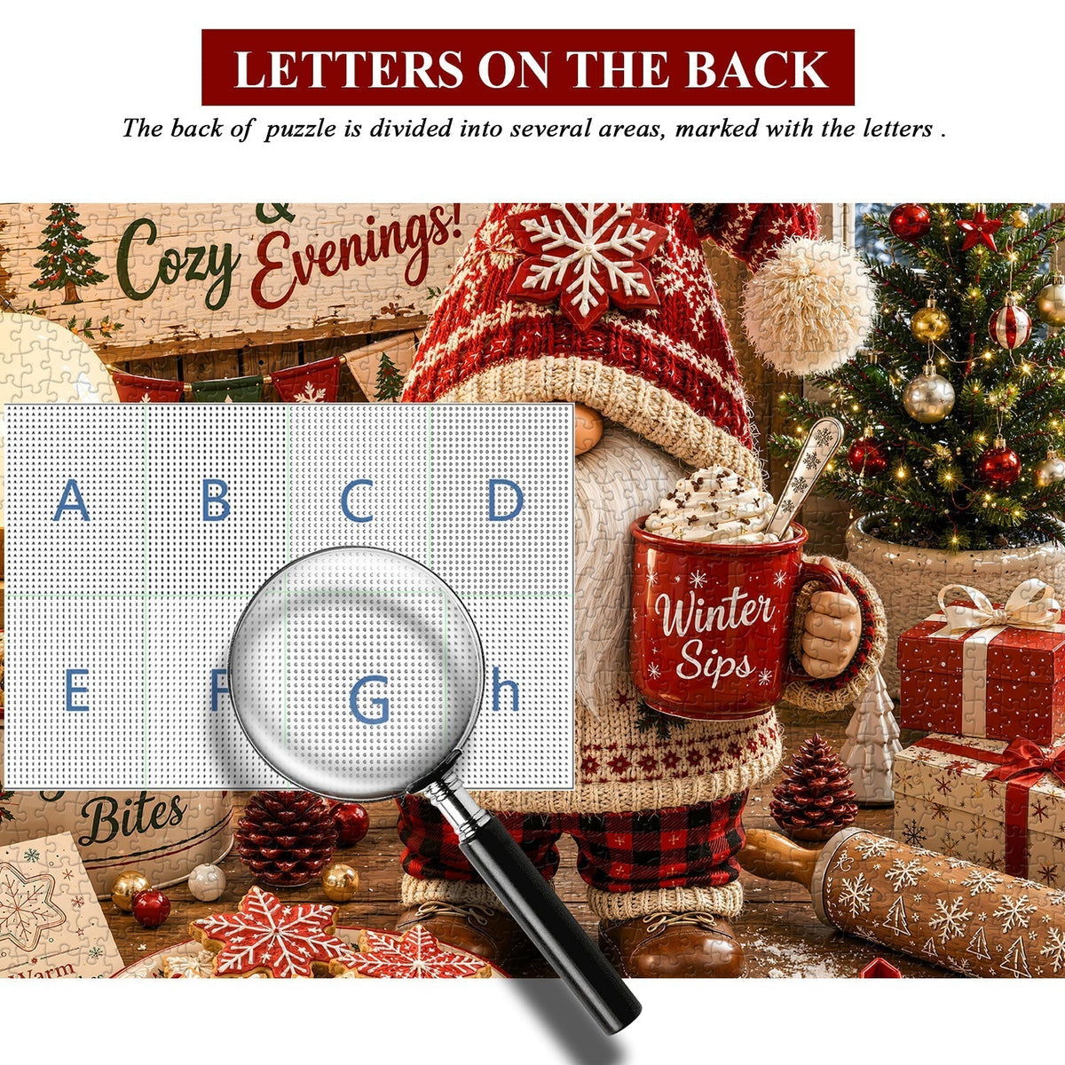 Christmas Gnome Bakery Jigsaw Puzzle 1000 Pieces
