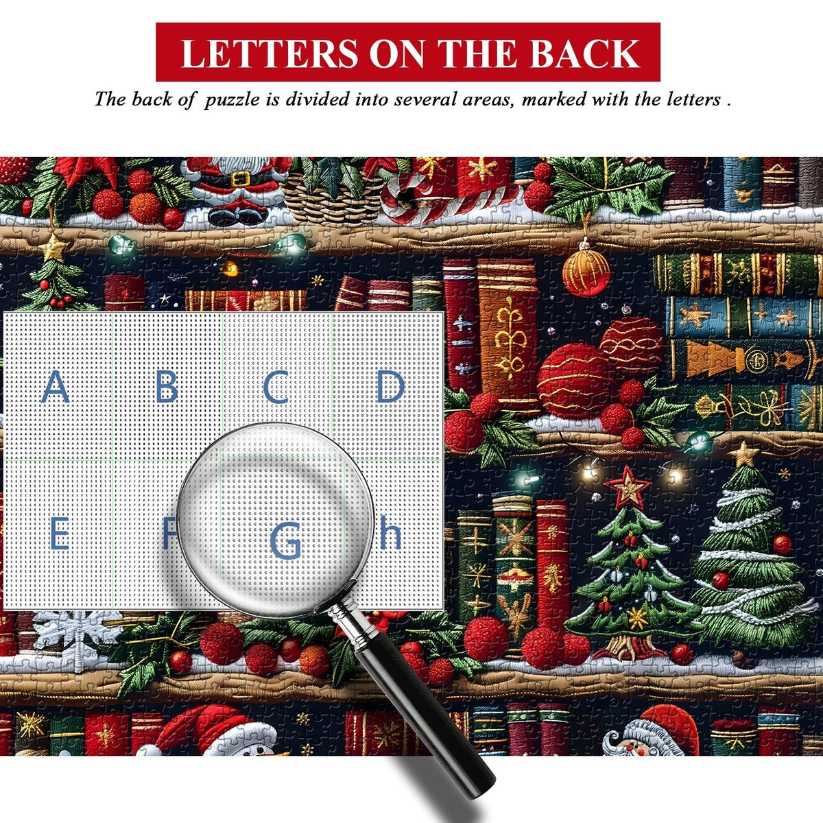 Christmas Bookshelf Jigsaw Puzzles 1000 Pieces