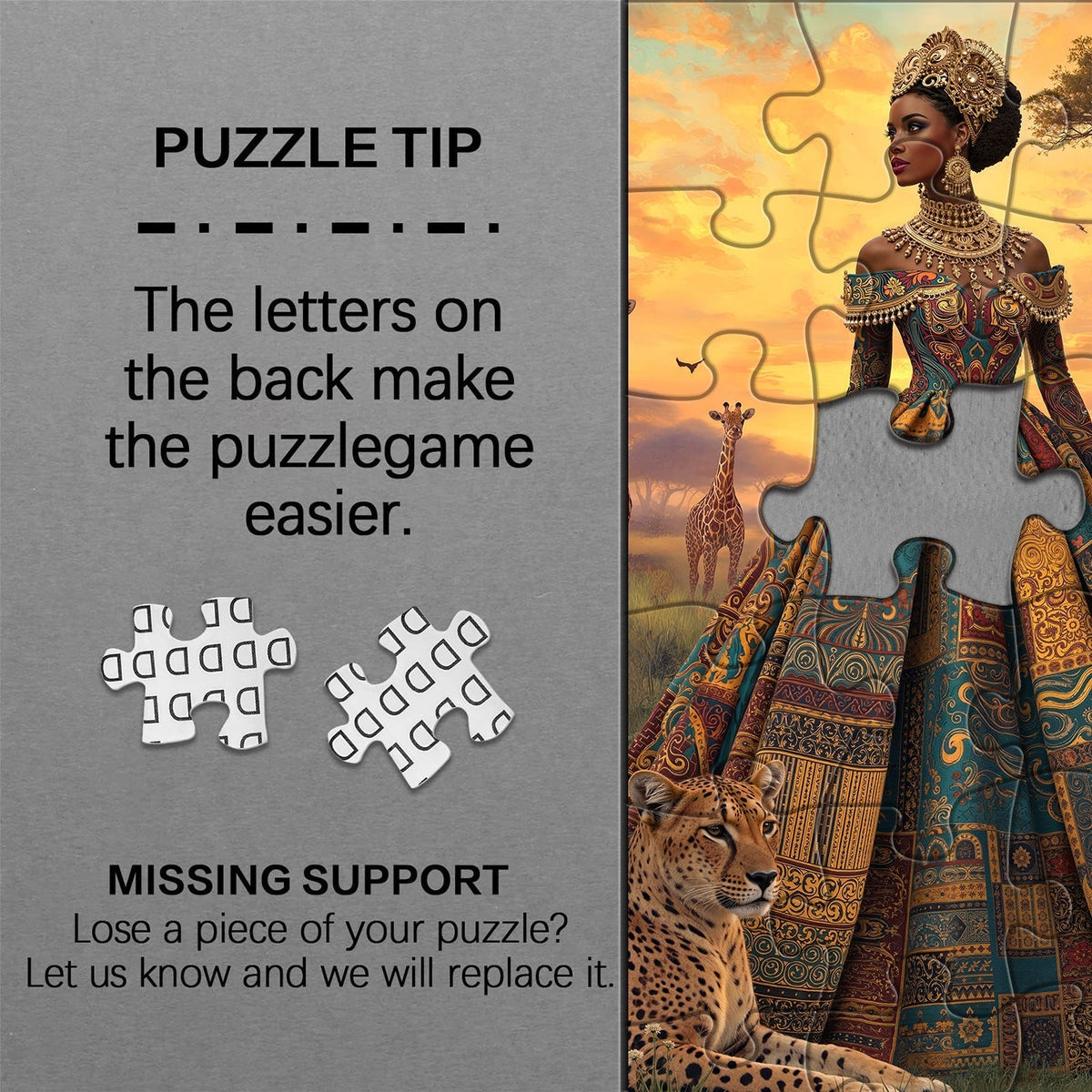 African Queen Jigsaw Puzzle 1000 Pieces