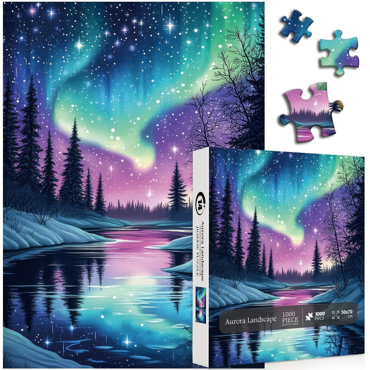 Aurora Landscape Jigsaw Puzzle 1000 Pieces