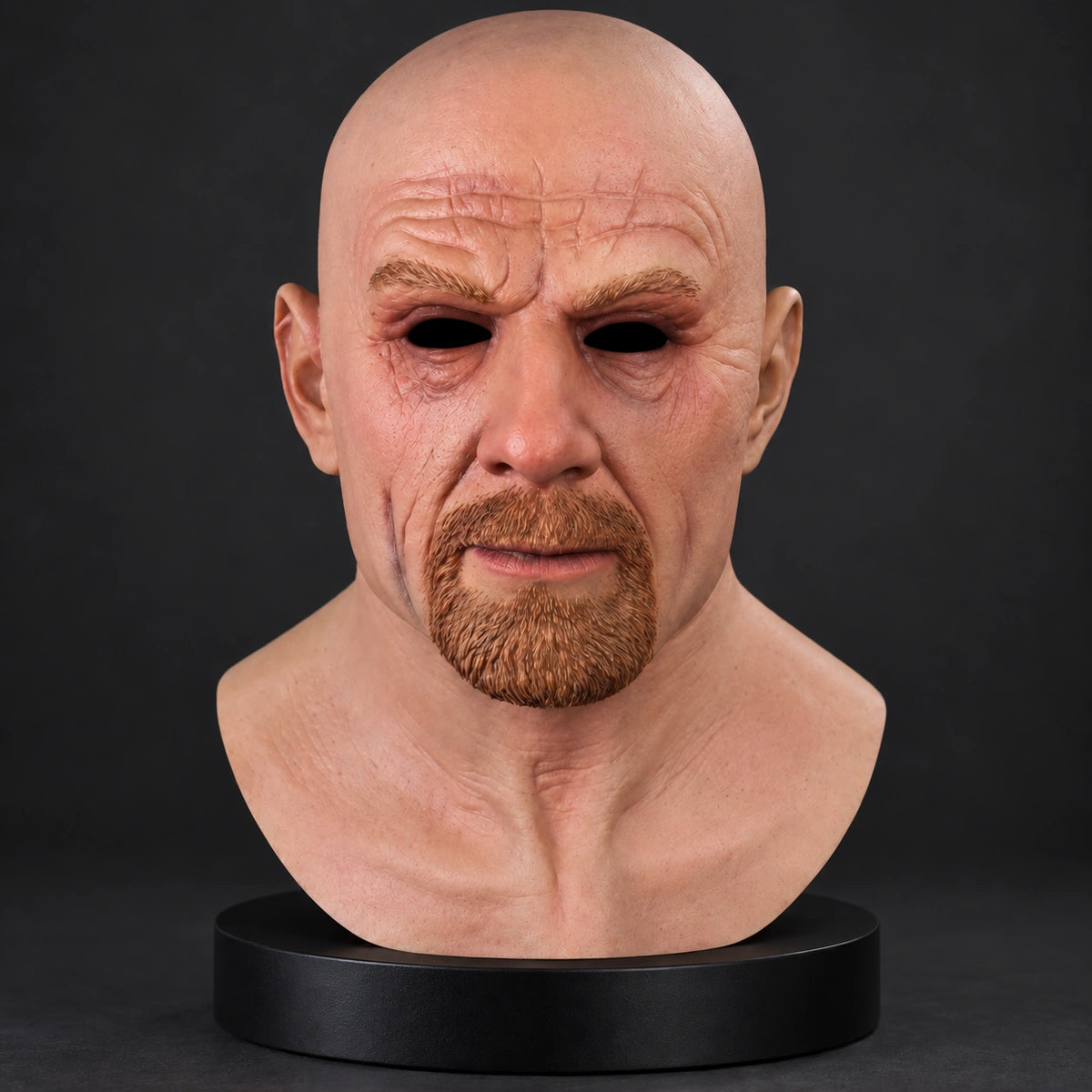 Bald Mature Gentleman Silicone Mask with Goatee Beard