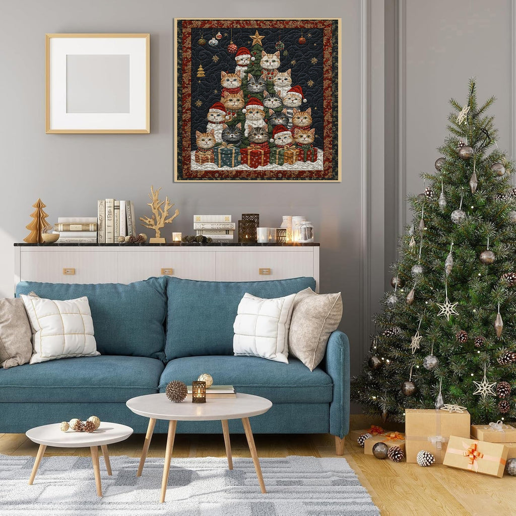 Cat Christmas Tree Jigsaw Puzzle 1000 Piece