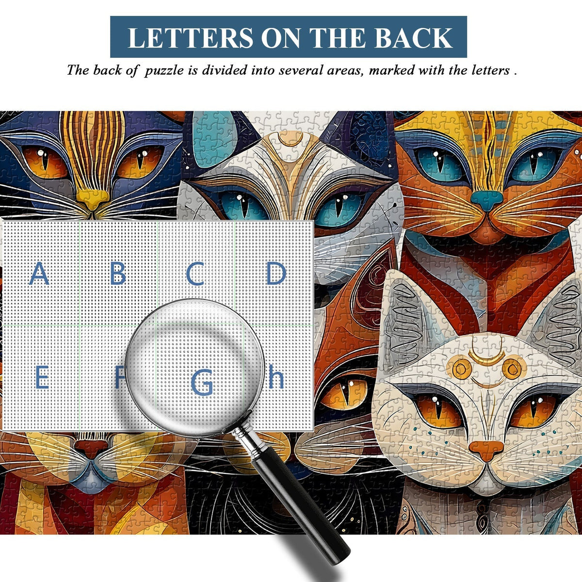 Abstract Cat Jigsaw Puzzle 1000 Pieces