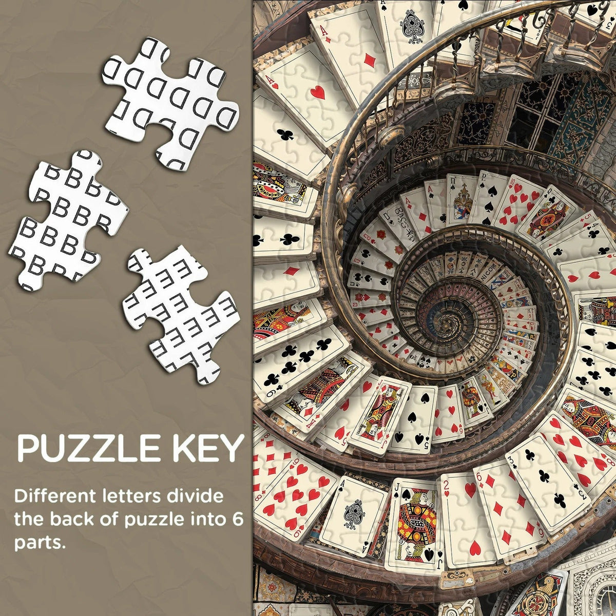 Card Spiral Staircase Jigsaw Puzzles 1000 Pieces